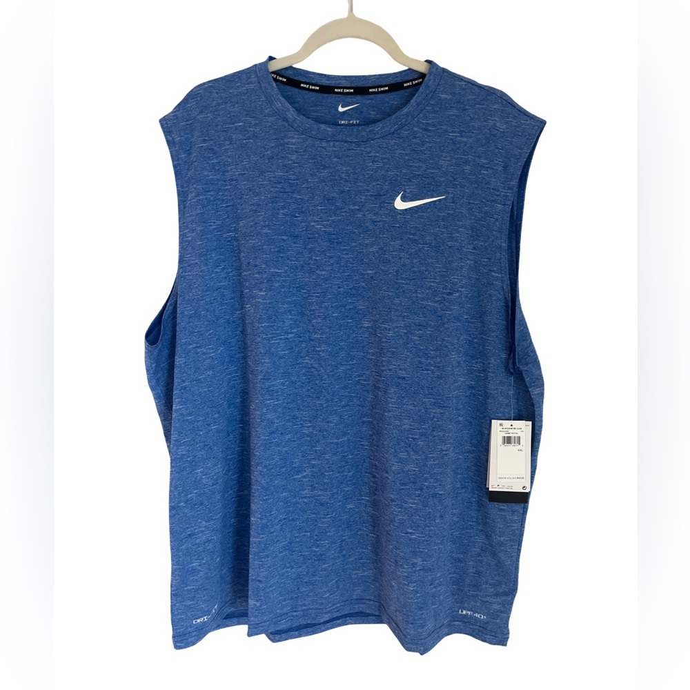 Men’s Nike Swim Dri - Fit Blue Sleeveless Shirt/tank